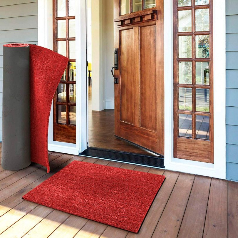 Paillasson 60 x 40 cm WELCOME tapis antidérapant 100% caoutchouc entrée